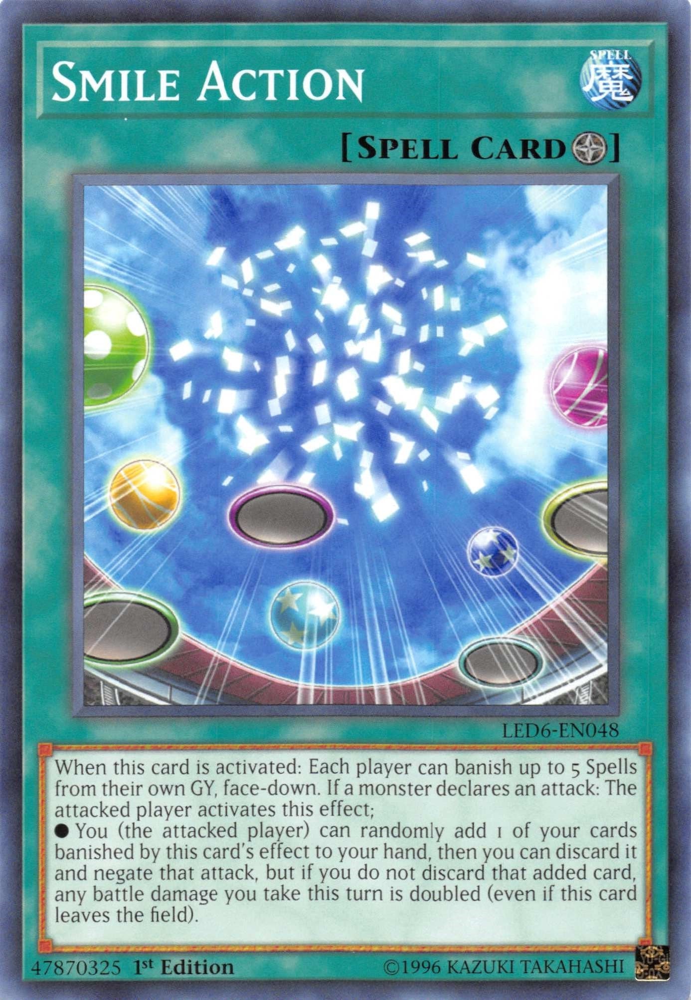 Smile Action (6048) (LED6) - YuGiOh Single