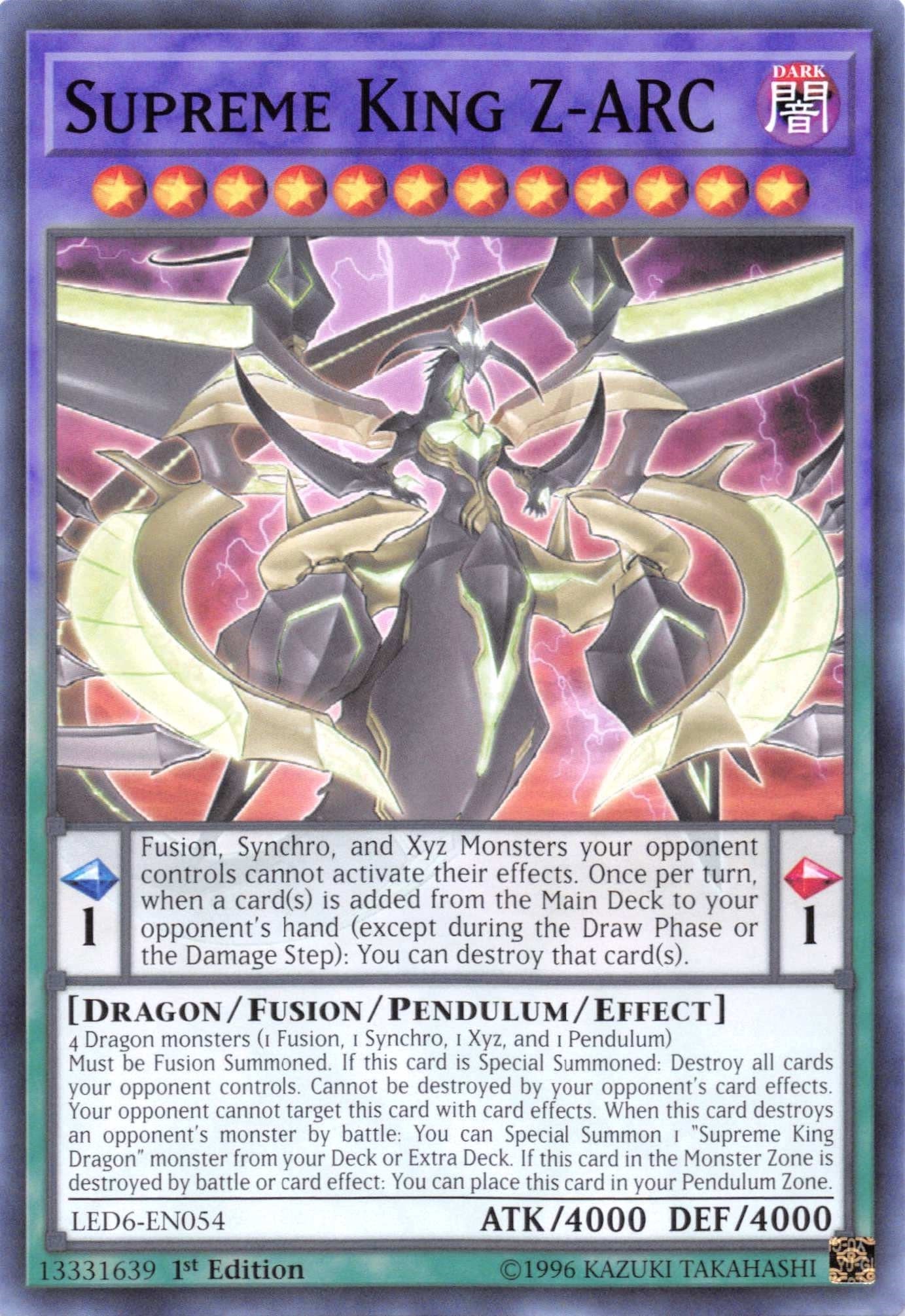 Supreme King Z-ARC (6054) (LED6) - YuGiOh Single