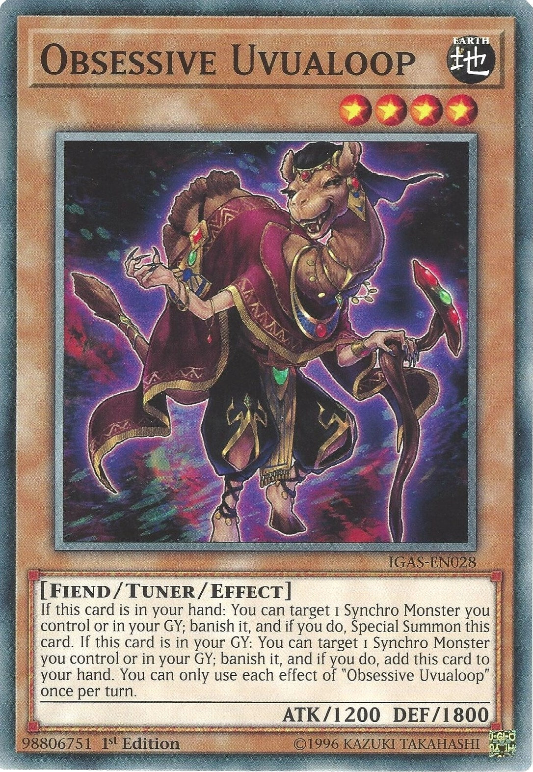 Obsessive Uvualoop (28) (IGAS) - YuGiOh Single