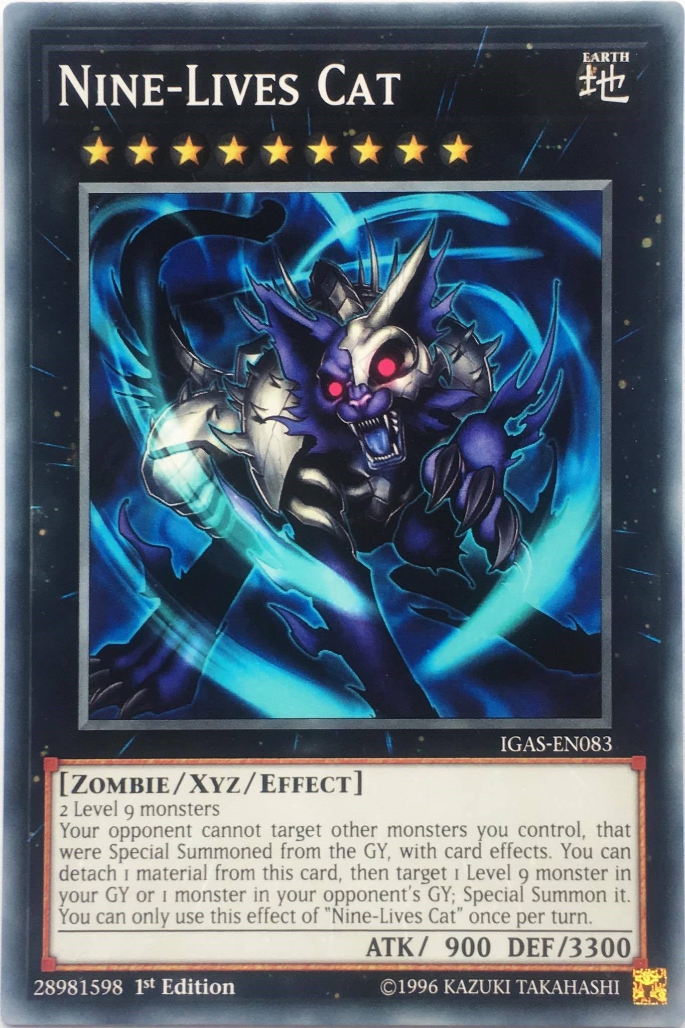 Nine-Lives Cat (83) (IGAS) - YuGiOh Single