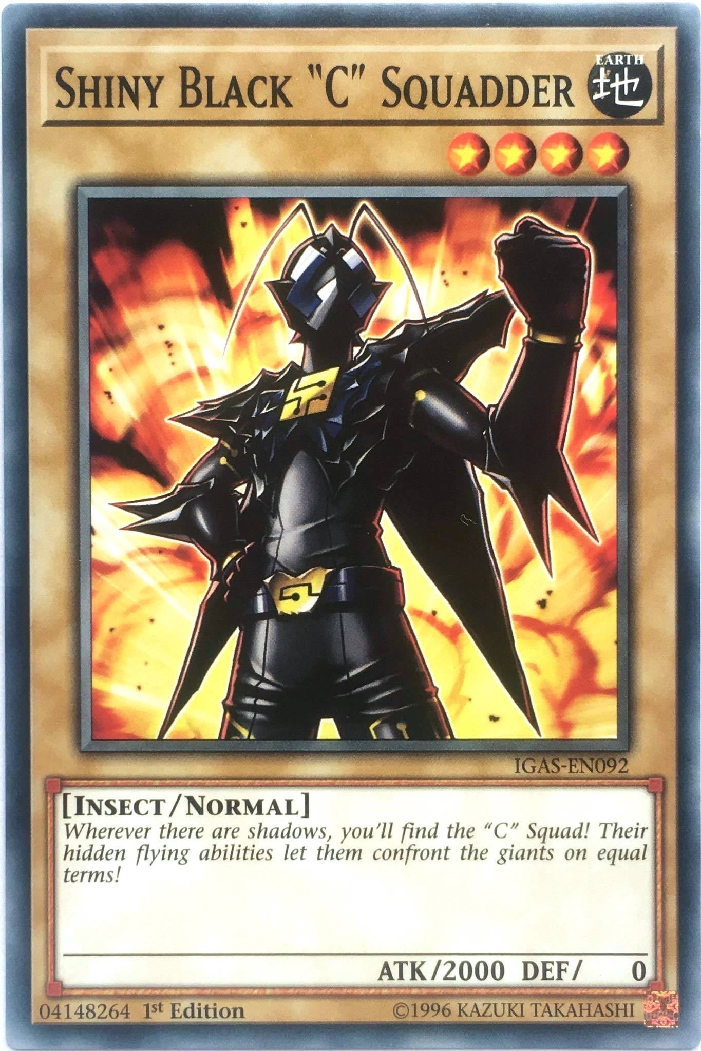 Shiny Black āCā Squadder (92) (IGAS) - YuGiOh Single