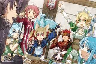 Bushiroad Rubber Mat Collection Vol.525: Sword Art Online 10th Anniversary Early and Late Group Illustration ver. (525)