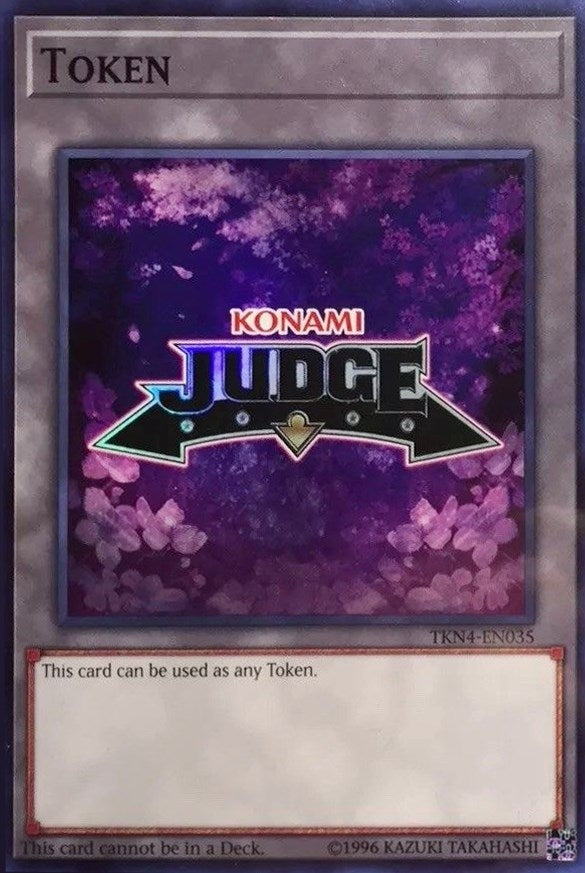 Official Judge Token: TKN4-EN035 (4035) (JPRC) - YuGiOh Single