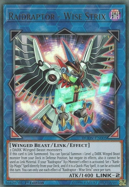 Raidraptor - Wise Strix (5) (DUOV) - YuGiOh Single