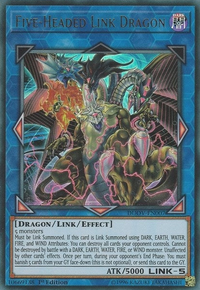 Five-Headed Link Dragon (7) (DUOV) - YuGiOh Single