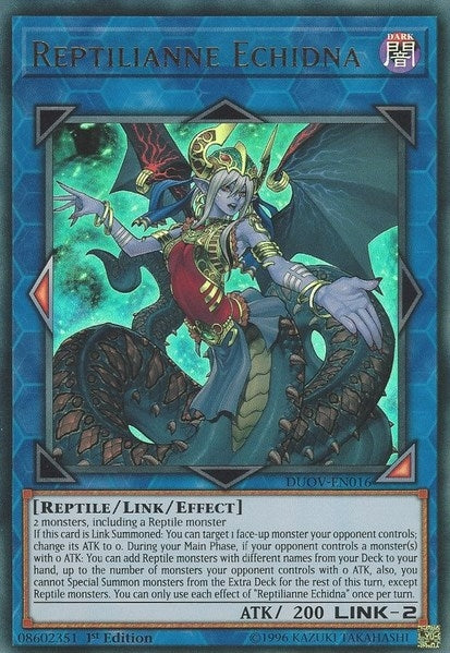 Reptilianne Echidna (16) (DUOV) - YuGiOh Single