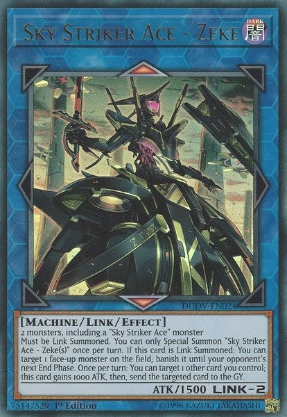Sky Striker Ace - Zeke (24) (DUOV) - YuGiOh Single