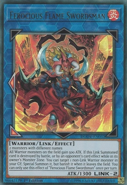Ferocious Flame Swordsman (32) (DUOV) - YuGiOh Single