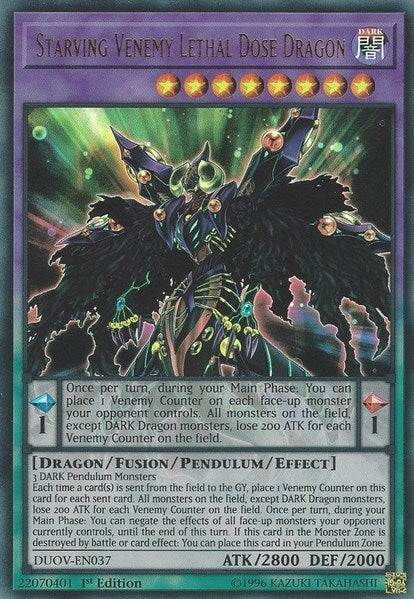 Starving Venemy Lethal Dose Dragon (37) (DUOV) - YuGiOh Single