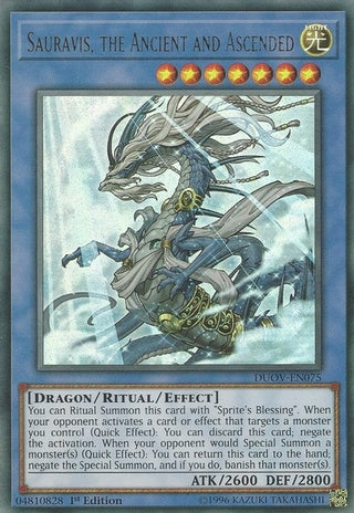 Sauravis the Ancient and Ascended (75) (DUOV) - YuGiOh Single