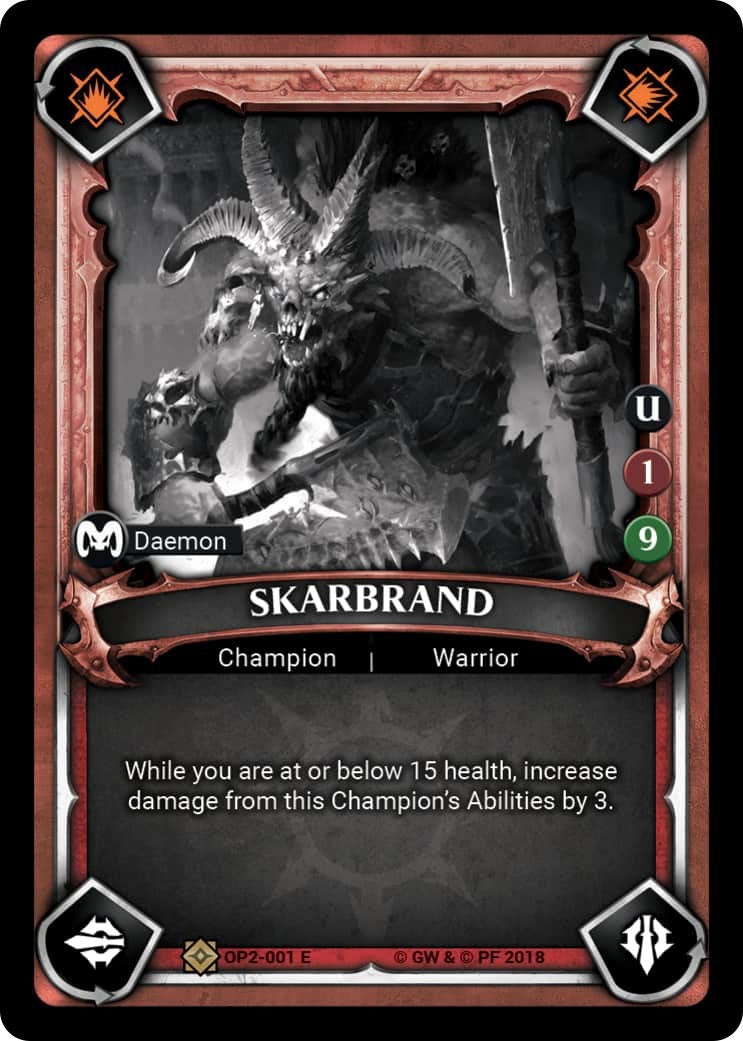 Skarbrand (OP Exclusive) (2001) (WHAOSCO) - Warhammer Age of Sigmar Champions TCG Single