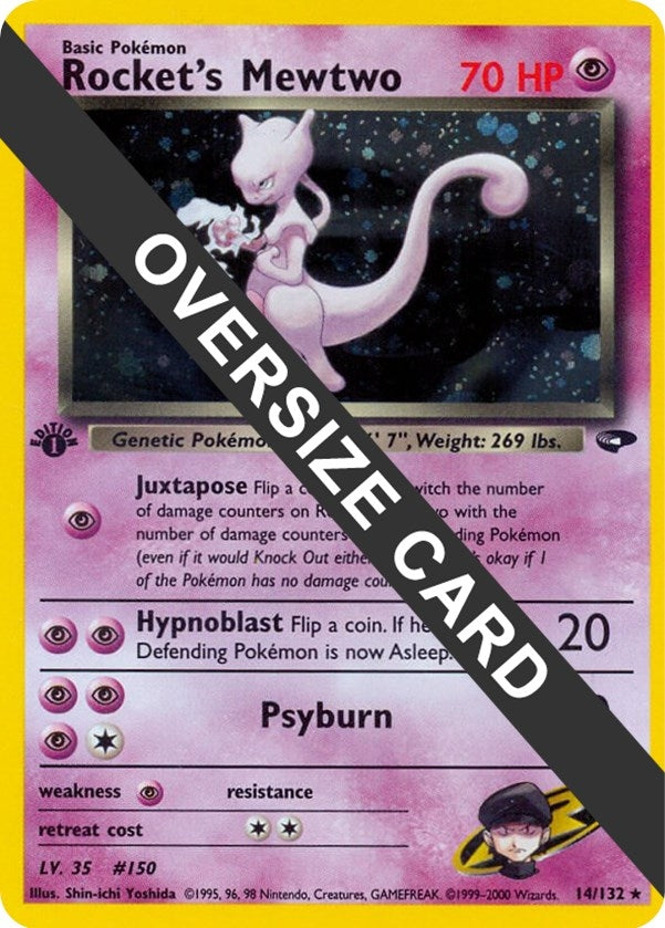 Image for Rocket's Mewtwo (014/132) (Jumbo Cards) - Pokemon
