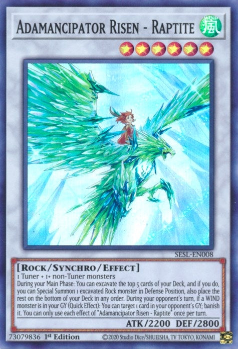 Adamancipator Risen - Raptite (8) (SESL) - YuGiOh Single