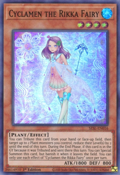Cyclamen the Rikka Fairy (16) (SESL) - YuGiOh Single