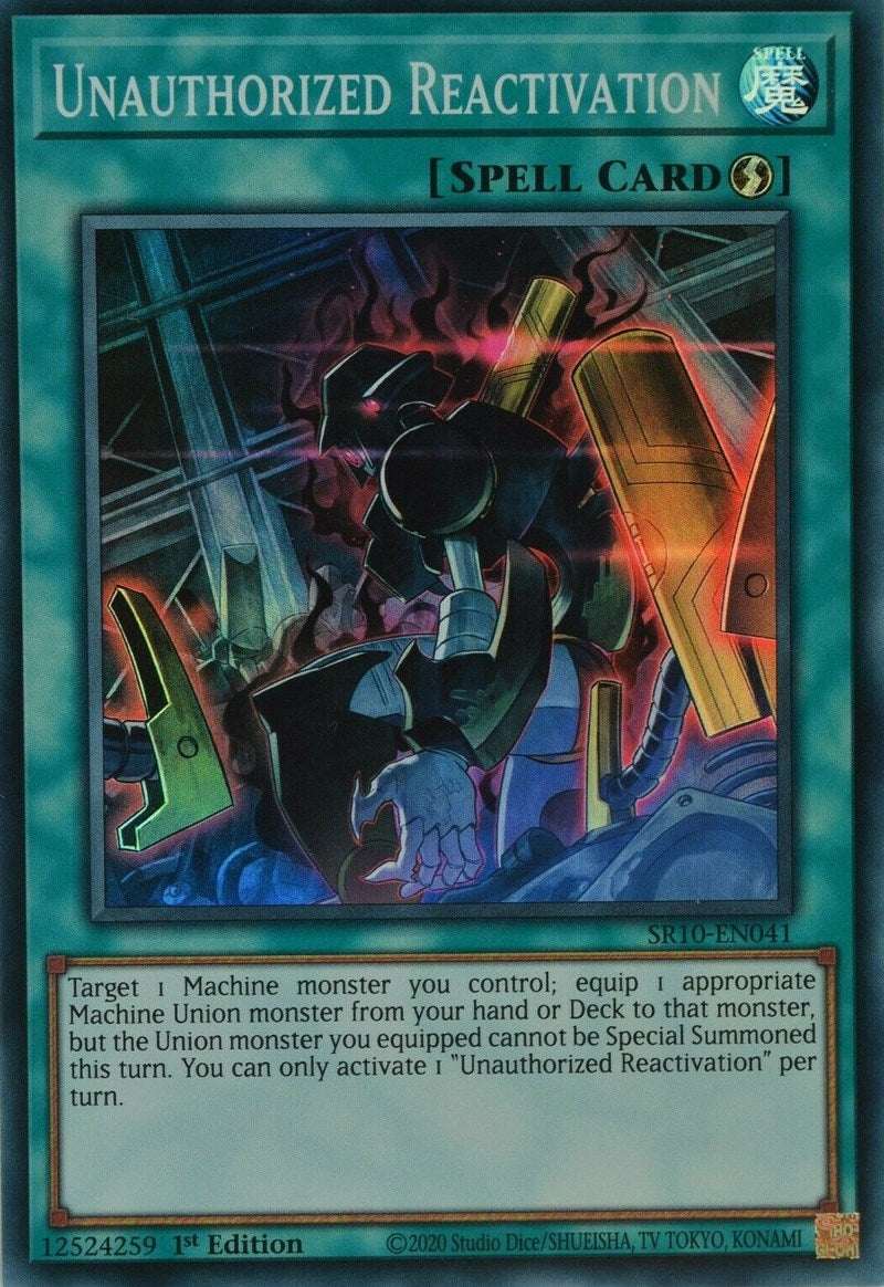 Unauthorized Reactivation (10041) (SR10) - YuGiOh Single