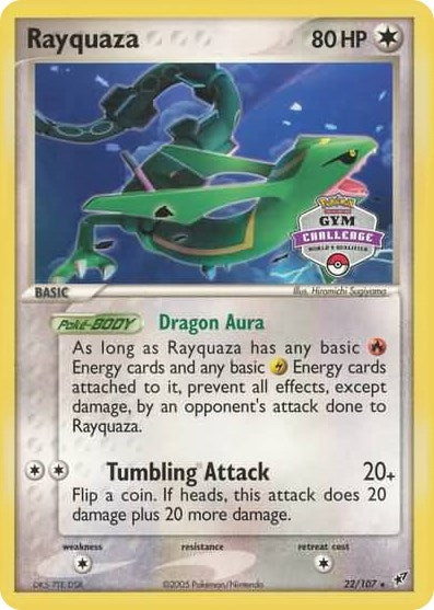 Image for Rayquaza - 22/107 (2004-2005 Gym Challenge) (022/107) (League & Championship Cards) - Pokemon