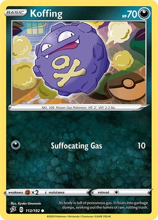 Image for Koffing (112/192) (SWSH02: Rebel Clash) - Pokemon