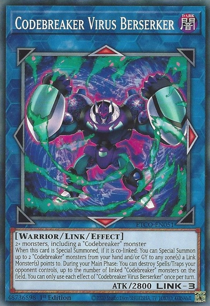 Codebreaker Virus Berserker (51) (ETCO) - YuGiOh Single