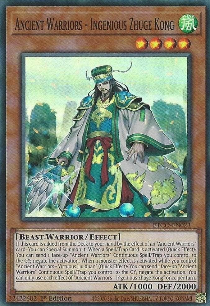 Ancient Warriors - Ingenious Zhuge Kong (23) (ETCO) - YuGiOh Single