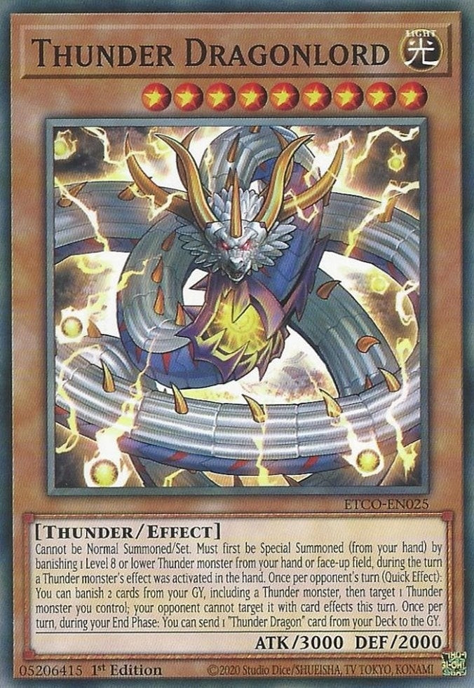 Thunder Dragonlord (25) (ETCO) - YuGiOh Single