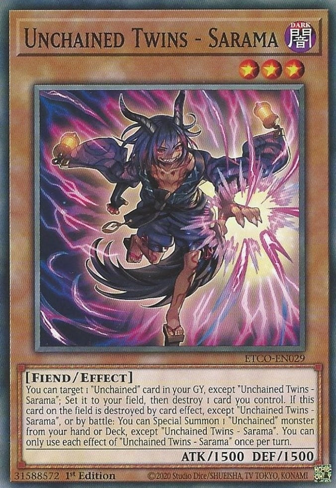 Unchained Twins - Sarama (29) (ETCO) - YuGiOh Single