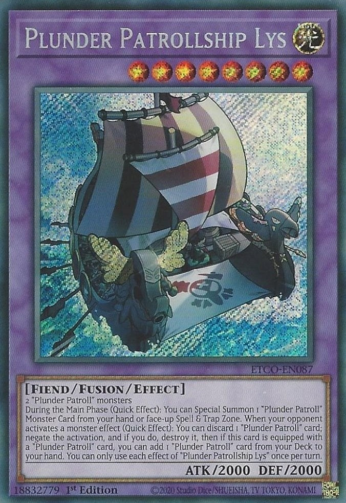 Plunder Patrollship Lys (87) (ETCO) - YuGiOh Single