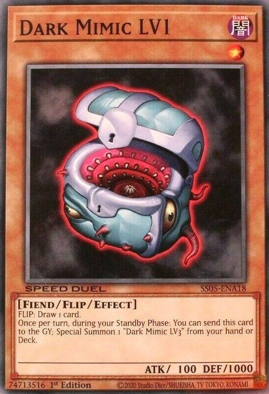 Dark Mimic LV1 (518) (SS05) - YuGiOh Single