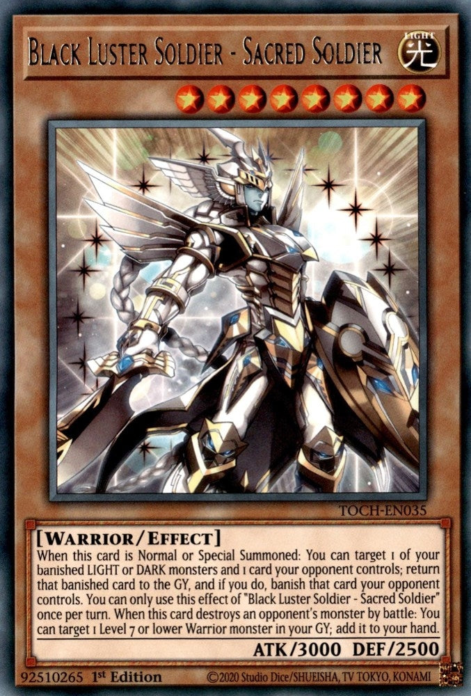 Black Luster Soldier - Sacred Soldier (35) (TOCH) - YuGiOh Single