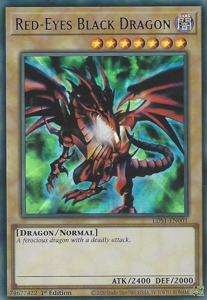 Red-Eyes Black Dragon (Purple) (1001) (LDS1) - YuGiOh Single