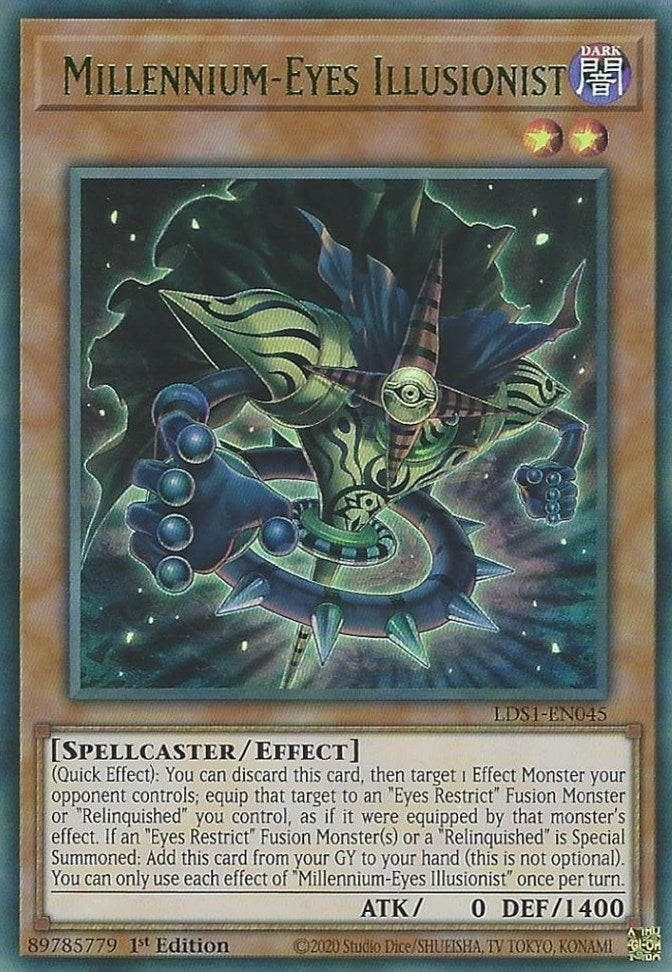 Millennium-Eyes Illusionist (Green) (1045) (LDS1) - YuGiOh Single