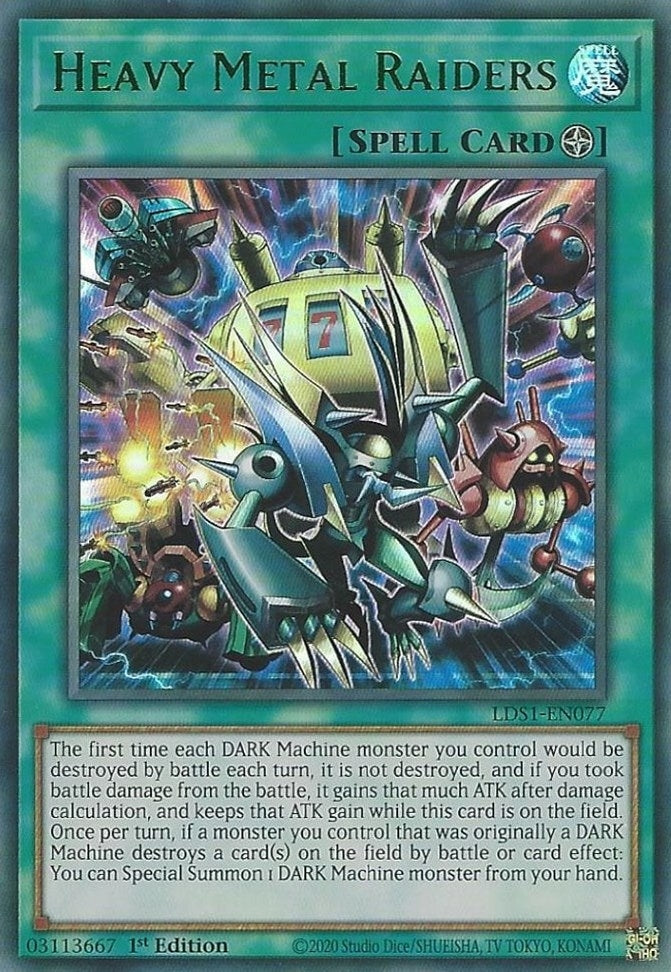 Heavy Metal Raiders (Green) (1077) (LDS1) - YuGiOh Single