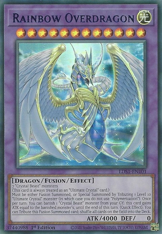 Rainbow Overdragon (Blue) (1101) (LDS1) - YuGiOh Single