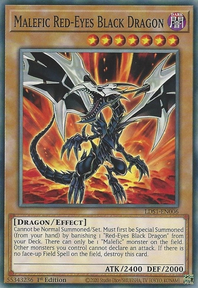 Malefic Red-Eyes Black Dragon (1006) (LDS1) - YuGiOh Single