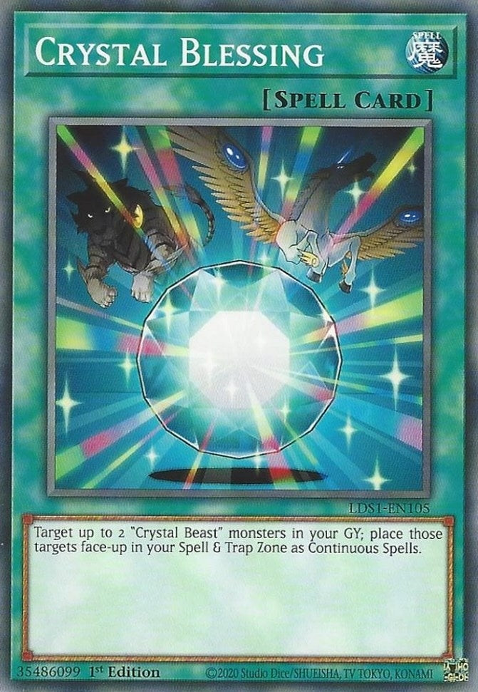 Crystal Blessing (1105) (LDS1) - YuGiOh Single