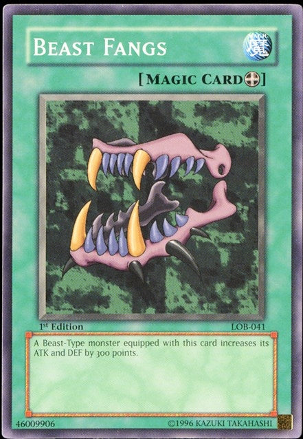 Beast Fangs (41) (LOB) - YuGiOh Single