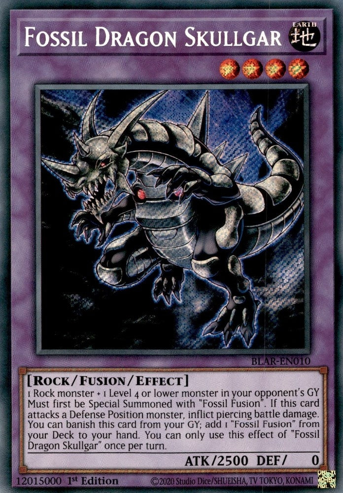 Fossil Dragon Skullgar (10) (BLAR) - YuGiOh Single