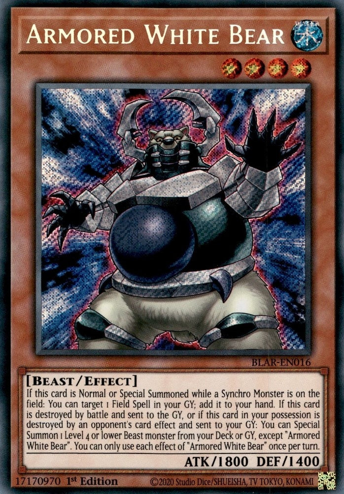 Armored White Bear (16) (BLAR) - YuGiOh Single