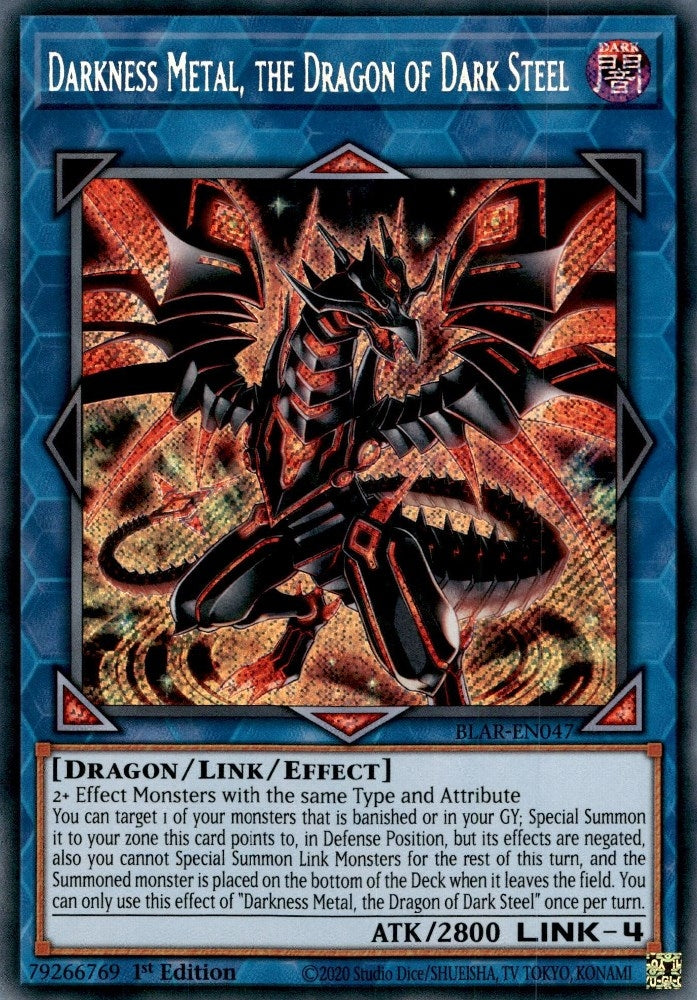 Darkness Metal the Dragon of Dark Steel (47) (BLAR) - YuGiOh Single