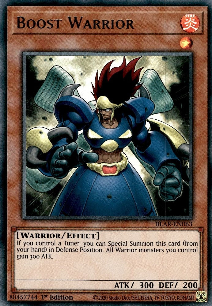 Boost Warrior (63) (BLAR) - YuGiOh Single
