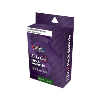 Image for BCW Elite2 Deck Guards - Glossy Small - 60ct. Box (Green) (Classic) - Card Sleeves