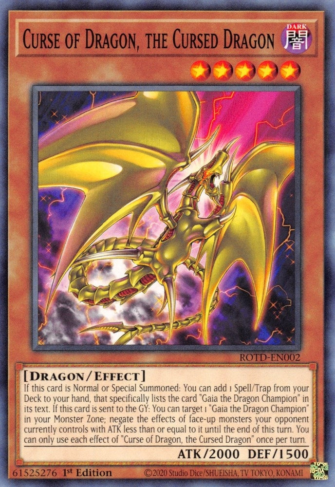 Curse of Dragon the Cursed Dragon (2) (ROTD) - YuGiOh Single