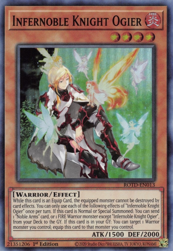 Infernoble Knight Ogier (13) (ROTD) - YuGiOh Single