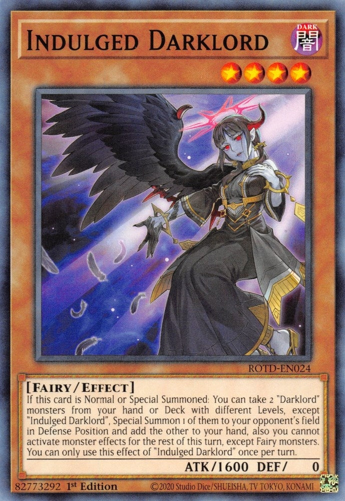 Indulged Darklord (24) (ROTD) - YuGiOh Single
