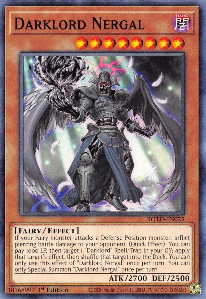 Darklord Nergal (25) (ROTD) - YuGiOh Single