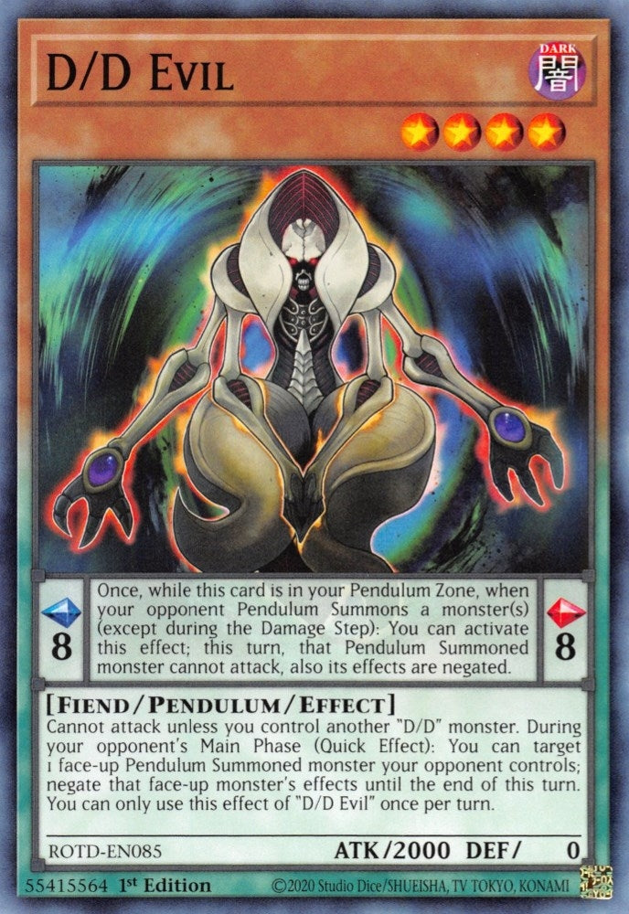 D/D Evil (85) (ROTD) - YuGiOh Single