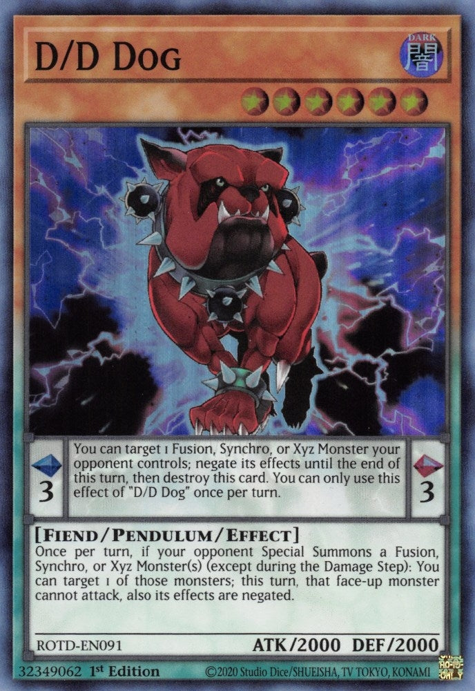 D/D Dog (91) (ROTD) - YuGiOh Single