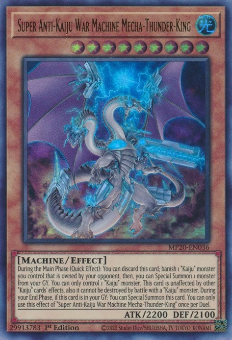 Super Anti-Kaiju War Machine Mecha-Thunder-King (20036) (MP20) - YuGiOh Single