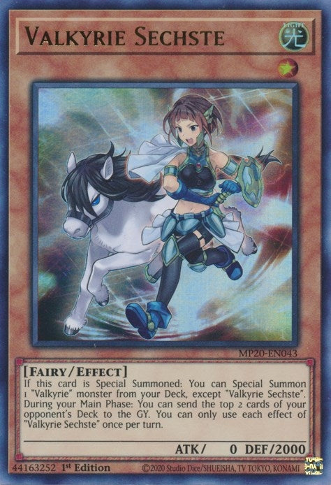 Valkyrie Sechste (20043) (MP20) - YuGiOh Single