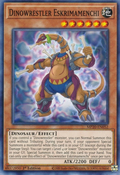 Dinowrestler Eskrimamenchi (20052) (MP20) - YuGiOh Single