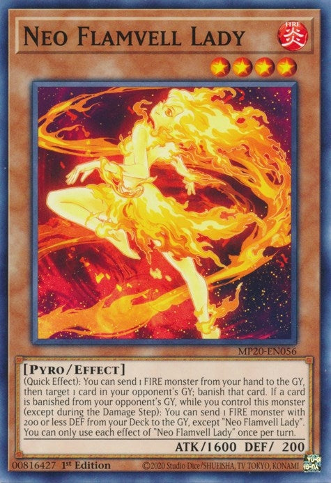 Neo Flamvell Lady (20056) (MP20) - YuGiOh Single